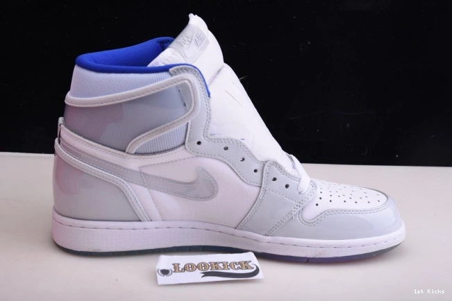 1st Kicks Shoes Racer White High Jordan Zoom Blue Air Retro CK6637-104 1 0713